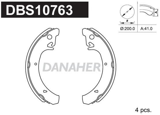 Danaher DBS10763 Brake shoe set DBS10763