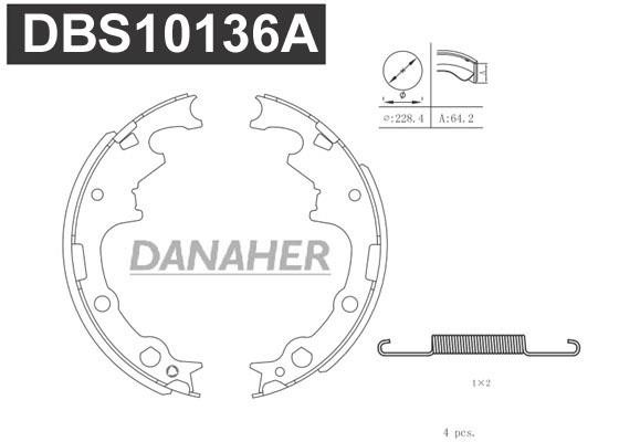 Danaher DBS10136A Brake shoe set DBS10136A