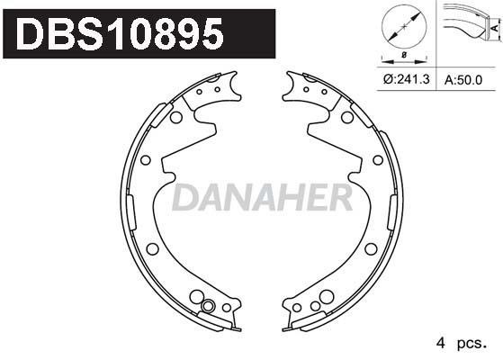 Danaher DBS10895 Brake shoe set DBS10895