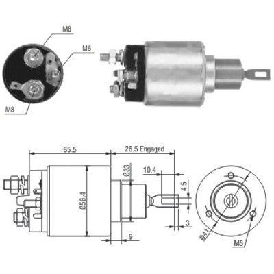 We Parts 471480164 Solenoid switch, starter 471480164