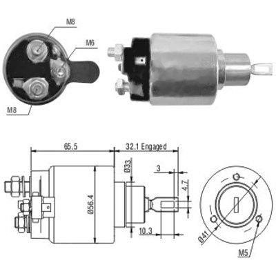 We Parts 471480065 Solenoid switch, starter 471480065