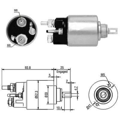 We Parts 471480118 Solenoid switch, starter 471480118
