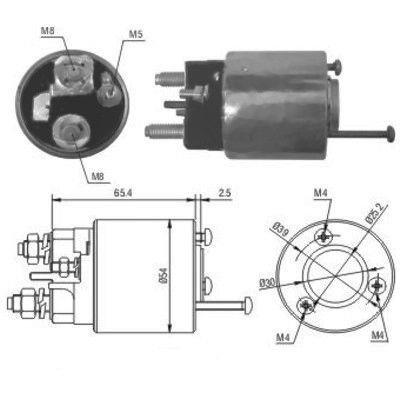 We Parts 471480018 Solenoid switch, starter 471480018