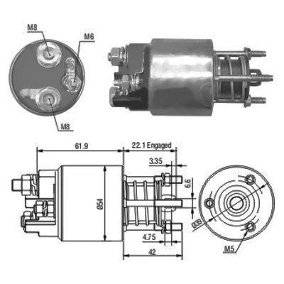 We Parts 471480110 Solenoid switch, starter 471480110