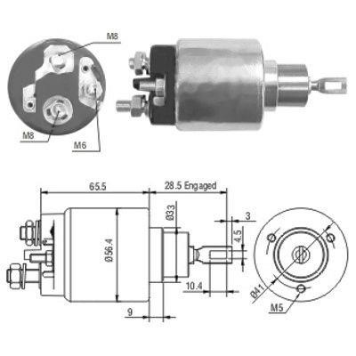 We Parts 471480072 Solenoid switch, starter 471480072