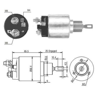 We Parts 471480108 Solenoid switch, starter 471480108