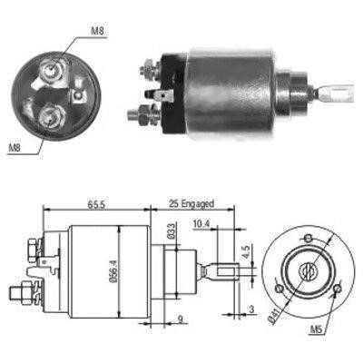 We Parts 471480115 Solenoid switch, starter 471480115