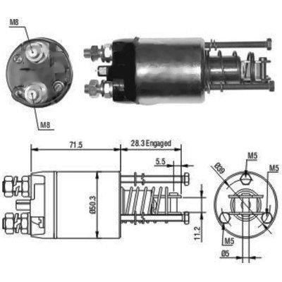 We Parts 471480046 Solenoid switch, starter 471480046