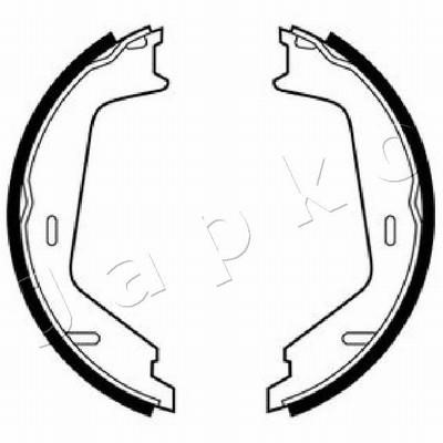 Japko 550319 Parking brake shoes 550319