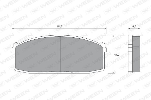 Ween 151-2037 Brake Pad Set, disc brake 1512037