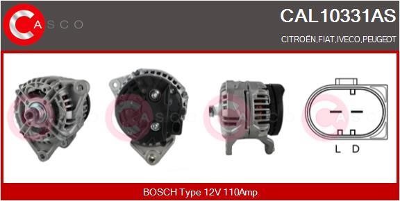 Engine alternator Peugeot Boxer: CAL10331AS Casco Alternator