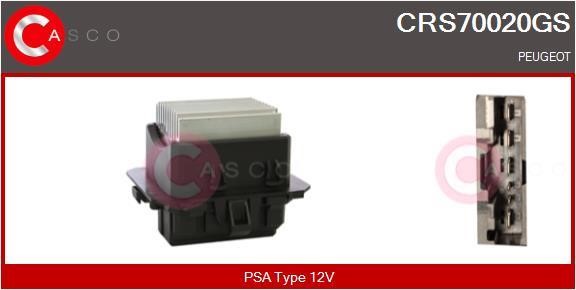 Casco CRS70020GS Resistor, interior blower CRS70020GS