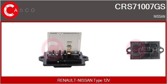 Casco CRS71007GS Resistor, interior blower CRS71007GS