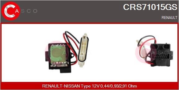 Casco CRS71015GS Resistor, interior blower CRS71015GS