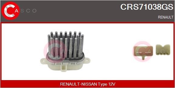 Casco CRS71038GS Resistor, interior blower CRS71038GS