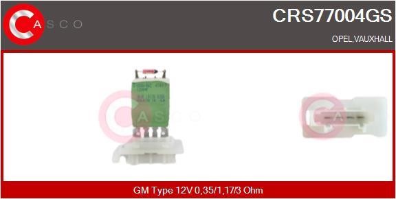 Casco CRS77004GS Resistor, interior blower CRS77004GS