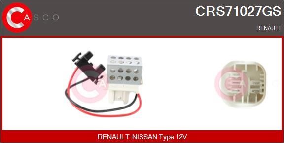 Casco CRS71027GS Resistor, interior blower CRS71027GS
