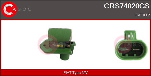 Casco CRS74020GS Pre-resistor, electro motor radiator fan CRS74020GS