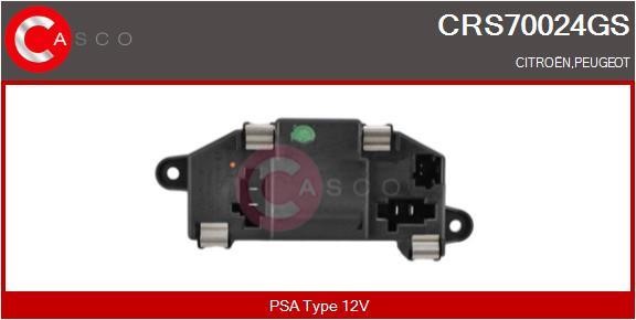 Casco CRS70024GS Resistor, interior blower CRS70024GS