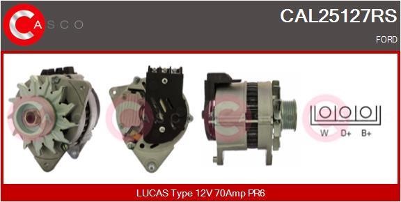 Casco CAL25127RS Alternator CAL25127RS