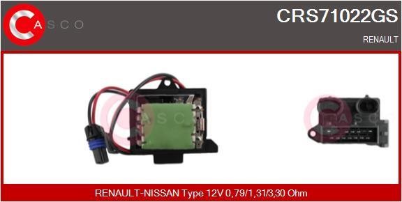Casco CRS71022GS Resistor, interior blower CRS71022GS