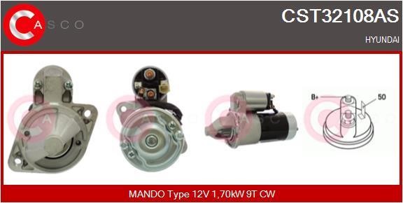 Engine starter motor Hyundai Accent: CST32108AS Casco Starter