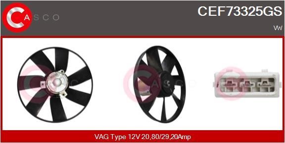 Casco CEF73325GS Hub, engine cooling fan wheel CEF73325GS