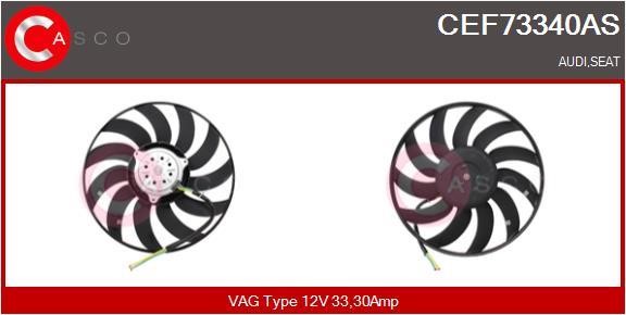 Casco CEF73340AS Hub, engine cooling fan wheel CEF73340AS