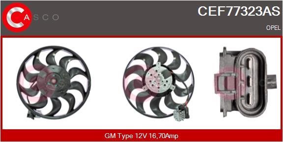Casco CEF77323AS Hub, engine cooling fan wheel CEF77323AS