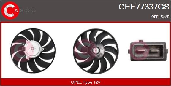 Casco CEF77337GS Hub, engine cooling fan wheel CEF77337GS