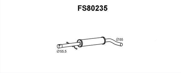 Faurecia FS80235 Middle Silencer FS80235