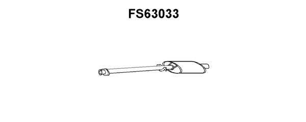 Faurecia FS63033 Middle Silencer FS63033