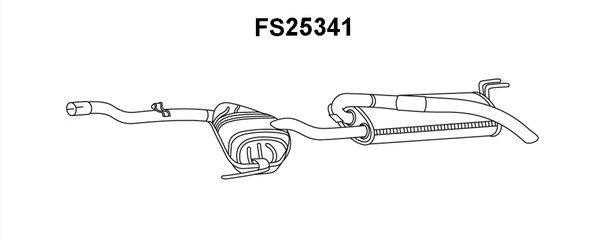 Faurecia FS25341 End Silencer FS25341