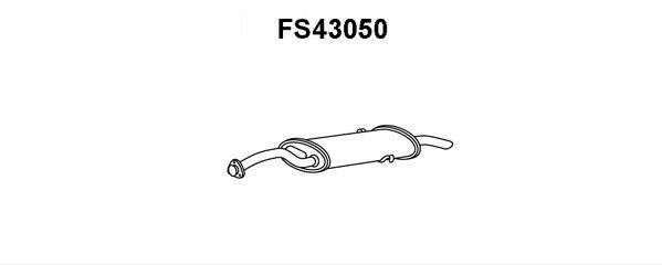 Faurecia FS43050 End Silencer FS43050