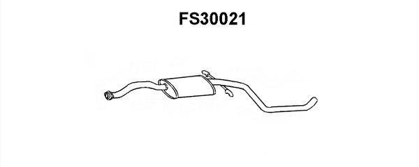 Faurecia FS30021 Middle Silencer FS30021