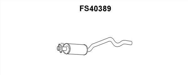 Faurecia FS40389 Middle Silencer FS40389