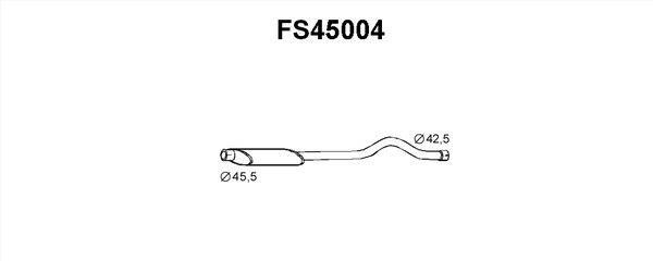 Faurecia FS45004 Front Silencer FS45004