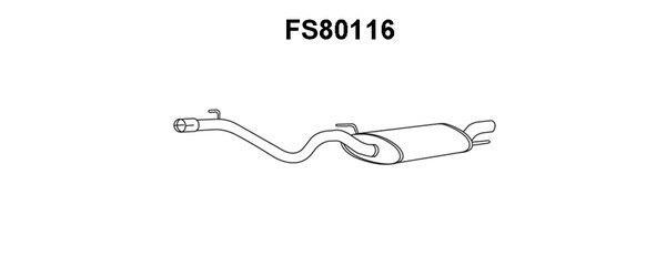 Faurecia FS80116 End Silencer FS80116