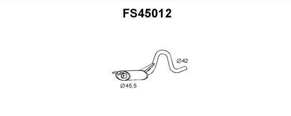 Faurecia FS45012 Middle Silencer FS45012