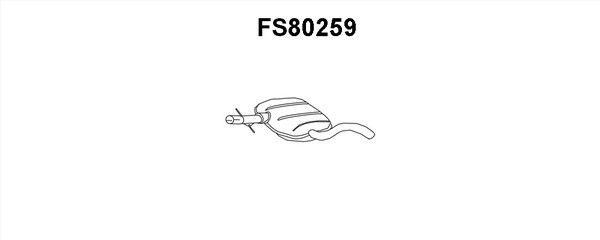 Faurecia FS80259 Middle Silencer FS80259