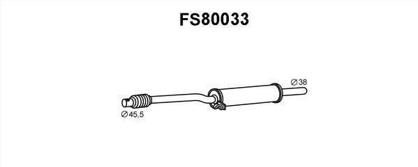 Faurecia FS80033 Middle Silencer FS80033