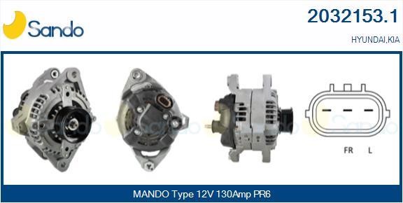 Sando 2032153.1 Alternator 20321531