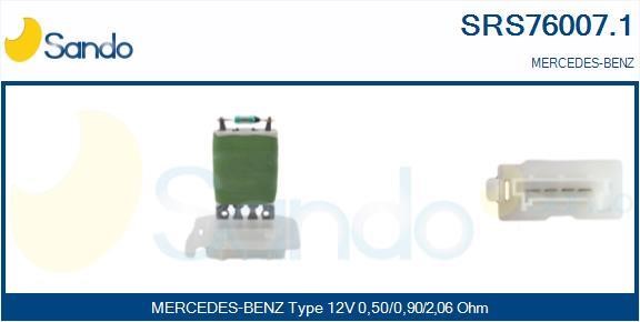 Sando SRS76007.1 Resistor, interior blower SRS760071