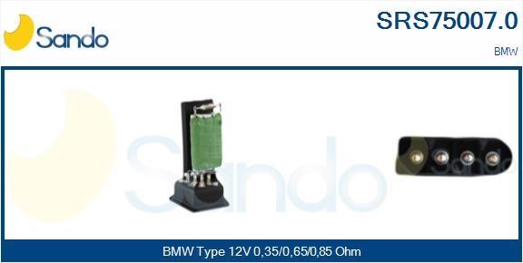 Sando SRS75007.0 Resistor, interior blower SRS750070