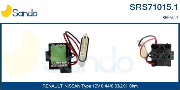 Sando SRS71015.1 Resistor, interior blower SRS710151