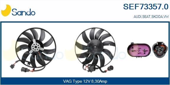 Sando SEF73357.0 Hub, engine cooling fan wheel SEF733570