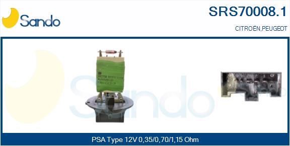 Sando SRS70008.1 Resistor, interior blower SRS700081