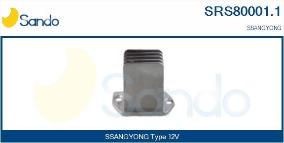 Sando SRS80001.1 Resistor, interior blower SRS800011