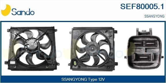 Sando SEF80005.1 Electric Motor, radiator fan SEF800051