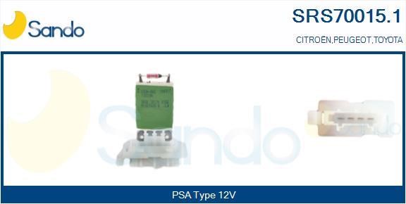 Sando SRS70015.1 Resistor, interior blower SRS700151